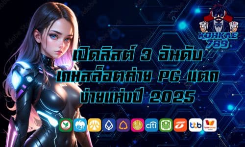 โก๋แก่789 เปิดลิสต์ 3 อันดับเกมสล็อตค่าย PG แตกง่ายแห่งปี 2025